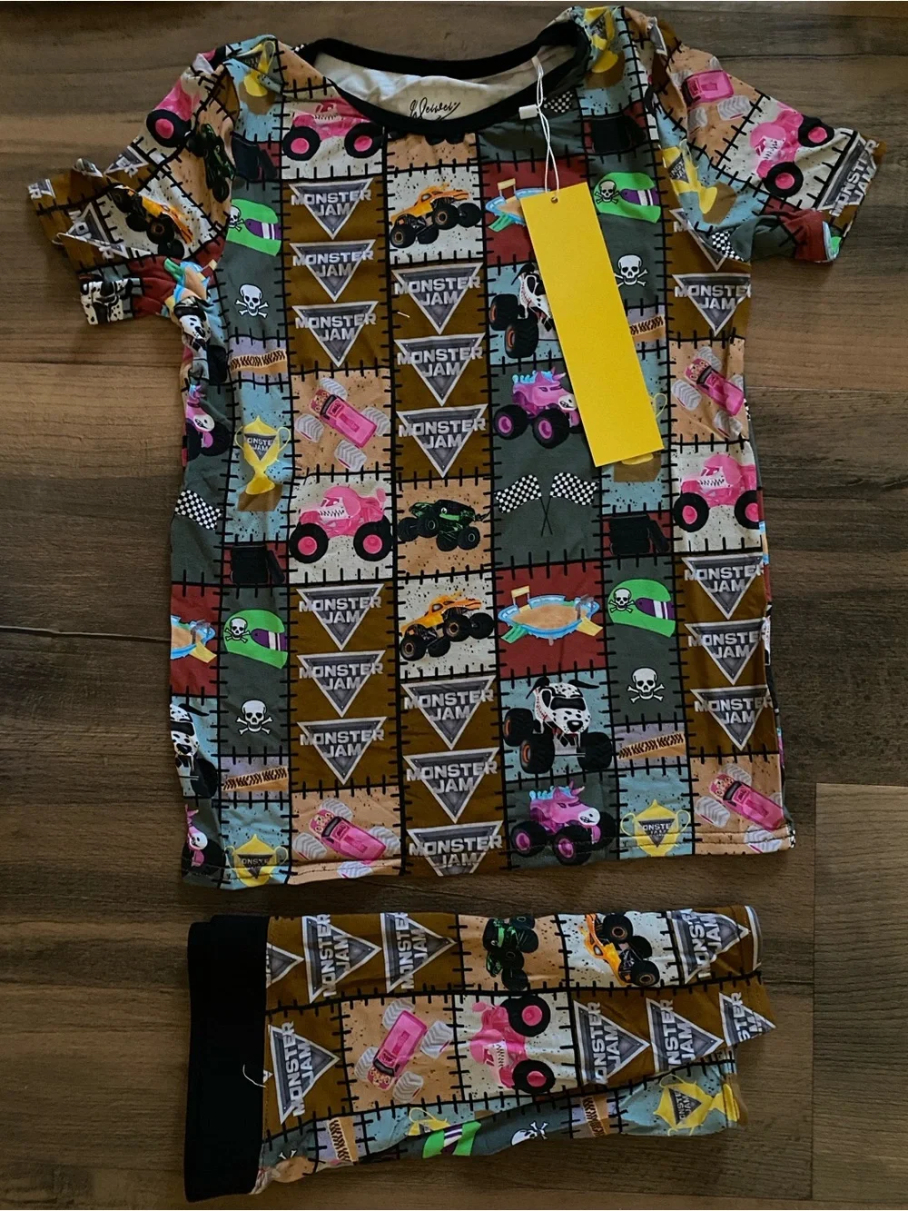 7/8 bamboo Short-Sleeve & Shorts Pajama Set NWT